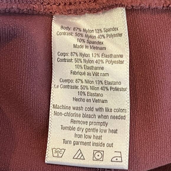 Alo Goddess Leggings Ribbed XS Berry Gray Yoga Pilates Medium - Picture 7 of 9